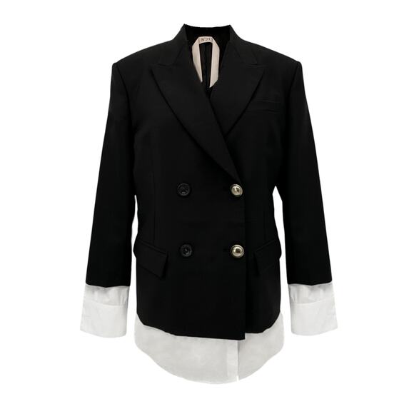 No. 21 Jackets & Blazers - No.21 Double Breasted Blazer in Black EU40|S